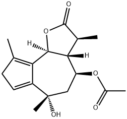 (3S)-4β-Acetoxy-6β-hydroxy-3,6,9-trimethyl-3aβ,4,5,6,8,9bα-hexahydroazuleno[4,5-b]furan-2(3H)-one