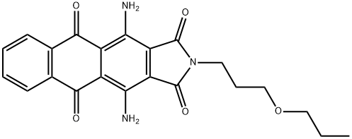 4,11-Diamino-2-(3-propoxypropyl)-1H-naphth[2,3-f]isoindole-1,3,5,10(2H)-tetrone
