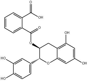 1,2-Benzenedicarboxylic acid, mono(2-(3,4-dihydroxyphenyl)-3,4-dihydro -5,7-dihydroxy-2H-1-benzopyran-3-yl) ester, (2R-trans)-