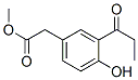 methyl 4-hydroxy-3-(1-oxopropyl)phenylacetate