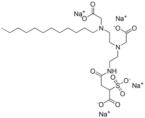 4-[[2-[(Carboxymethyl)[2-[(carboxymethyl)dodecylamino]ethyl]amino]ethyl]amino]-4-oxo-2-sulfobutanoic acid tetrasodium salt