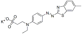 potassium 2-[ethyl[4-[(6-methyl-2-benzothiazol-yl)azo]phenyl]amino]ethanesulphonate