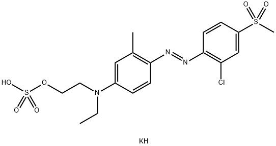 Sulfuric acid potassium 2-[[4-[[2-chloro-4-(methylsulfonyl)phenyl]azo]-3-methylphenyl]ethylamino]ethyl ester salt