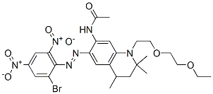 N-[[6-[(2-Bromo-4,6-dinitrophenyl)azo]-1-[2-(2-ethoxyethoxy)ethyl]-1,2,3,4-tetrahydro-2,2,4-trimethylquinolin]-7-yl]acetamide