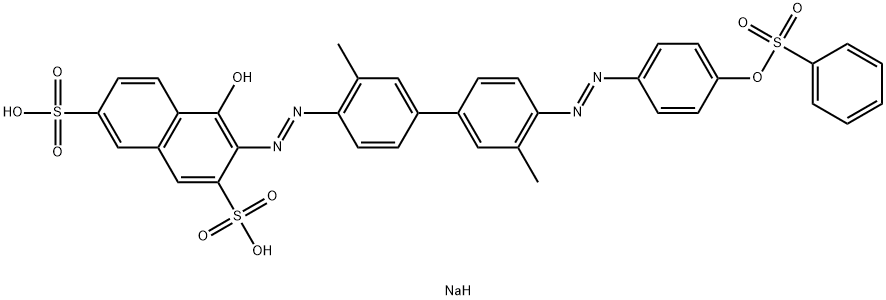 3-[[3,3'-Dimethyl-4'-[[4-[(phenylsulfonyl)oxy]phenyl]azo][1,1'-biphenyl]-4-yl]azo]-4-hydroxy-2,7-naphthalenedisulfonic acid disodium salt