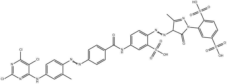 2-[4,5-dihydro-3-methyl-4-[[4-[[4-[[2-methyl-4-[(2,5,6-trichloropyrimidin-4-yl)amino]phenyl]azo]benzoyl]amino]-2-sulphophenyl]azo]-5-oxo-1H-pyrazol-1-yl]benzene-1,4-disulphonic acid