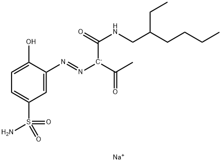 2-[[5-(Aminosulfonyl)-2-hydroxyphenyl]azo]-N-(2-ethylhexyl)-3-oxo-2-sodiobutanamide
