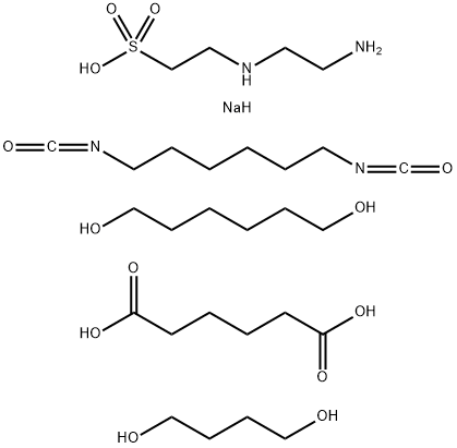 己二酸与2-[(2-氨基乙基)氨基]乙磺酸钠盐、1,4-丁二醇和1,6-二异氰酸根合己烷及1,6-己二醇的聚合物