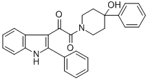 1-(Oxo(2-phenyl-1H-indol-3-yl)acetyl)-4-phenyl-4-piperidinol