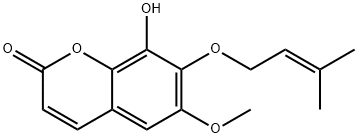 6-Methoxy-7-(3-methyl-2-butenyloxy)-8-hydroxy-2H-1-benzopyran-2-one