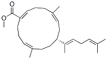 (1E,5E,8R,11E)-8-[(1E)-1,5-Dimethyl-1,4-hexadienyl]-5,11-dimethyl-1,5,11-cyclotetradecatriene-1-carboxylic acid methyl ester