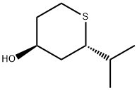 2H-Thiopyran-4-ol,tetrahydro-2-(1-methylethyl)-,(2S-trans)-(9CI)