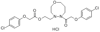 Acetic acid, (4-chlorophenoxy)-, 2-(5-((4-chlorophenoxy)acetyl)hexahyd ro-4H-1,4,5-oxadiazocin-4-yl)ethyl ester, monohydrochloride