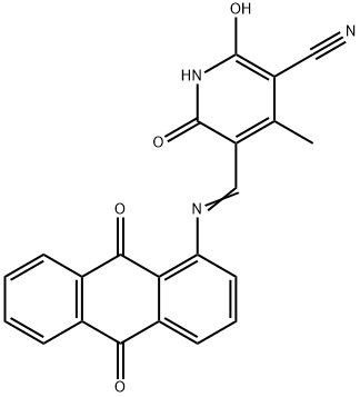 5-[[(9,10-dihydro-9,10-dioxo-1-anthryl)imino]methyl]-1,2-dihydro-6-hydroxy-4-methyl-2-oxonicotinonitrile