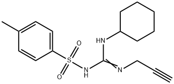 Benzenesulfonamide, N-((cyclohexylamino)(2-propynylamino)methylene)-4- methyl-