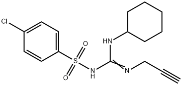 Benzenesulfonamide, 4-chloro-N-((cyclohexylamino)(2-propynylamino)meth ylene)-