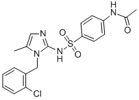 Acetamide, N-(4-(((1-((2-chlorophenyl)methyl)-5-methyl-1H-imidazol-2-y l)amino)sulfonyl)phenyl)-