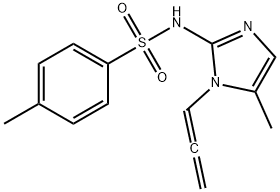 Benzenesulfonamide, 4-methyl-N-(5-methyl-1-(1,2-propadienyl)-1H-imidaz ol-2-yl)-