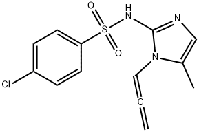 Benzenesulfonamide, 4-chloro-N-(5-methyl-1-(1,2-propadienyl-1H-imidazo l-2-yl)-