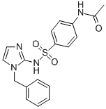 Acetamide, N-(4-(((1-(phenylmethyl)-1H-imidazol-2-yl)amino)sulfonyl)ph enyl)-