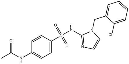 Acetamide, N-(4-(((1-((2-chlorophenyl)methyl)-1H-imidazol-2-yl)amino)s ulfonyl)phenyl)-