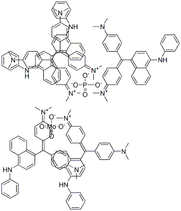 Methanaminium, N-[4-[[4-(dimethylamino)phenyl][4-(phenylamino)-1-naphthalenyl]methylene]-2,5-cyclohexadien-1-ylidene]-N-methyl-, molybdatephosphate