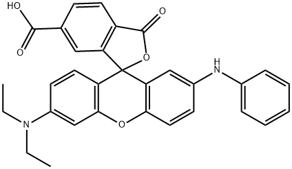 6'-(Diethylamino)-3-oxo-2'-(phenylamino)spiro[isobenzofuran-1(3H),9'-[9H]xanthene]-6-carboxylic acid