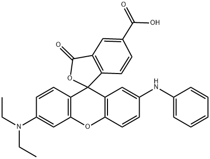 6'-(Diethylamino)-3-oxo-2'-(phenylamino)spiro[isobenzofuran-1(3H),9'-[9H]xanthene]-5-carboxylic acid