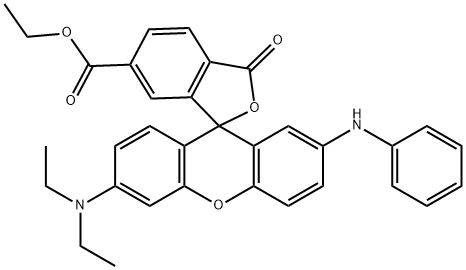 6'-(Diethylamino)-3-oxo-2'-(phenylamino)spiro[isobenzofuran-1(3H),9'-[9H]xanthene]-6-carboxylic acid ethyl ester