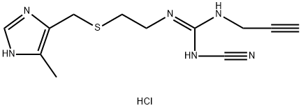N-cyano-N'-[2-[[(5-methyl-1H-imidazol-4-yl)methyl]thio]ethyl]-N''-2-propynylguanidine hydrochloride