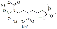 [2-[[3-(Trimethoxysilyl)propyl][(sodiooxy)carbonyl]amino]ethylimino]bis(formic acid sodium) salt