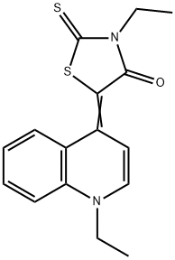 3-ethyl-5-(1-ethyl-(1H)-quinolin-4-ylidene)-2-thioxothiazolidin-4-one