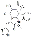 7a-(1,1-Dimethyl-2-propenyl)-6,7,7a,12-tetrahydro-6-hydroxy-3-(1H-imidazol-4-ylmethylene)-12-methoxy-1H,5H-imidazo[1',2':1,2]pyrido[2,3-b]indole-2,5(3H)-dione