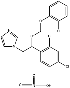 1-(2-((2-Chlorophenoxy)methoxy)-2-(2,4-dichlorophenyl)ethyl)-1H-imidaz ole mononitrate