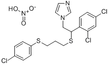 1-(beta-(3-(p-Chlorphenylthiopropylthio))-2,4-dichlorphenaethyl)-imida zol-nitrat [German]
