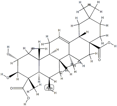 2α,3β,6β-Trihydroxy-5α-olean-12-ene-23,28-dioic acid