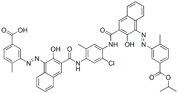 3,3'-[(2-Chloro-5-methyl-1,4-phenylene)bis[iminocarbonyl(2-hydroxy-3,1-naphthalenediyl)azo]]bis[4-methylbenzoic acid 1-methylethyl] ester