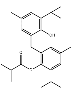 2-Methylpropionic acid 2-tert-butyl-6-[(3-tert-butyl-2-hydroxy-5-methylphenyl)methyl]-4-methylphenyl ester