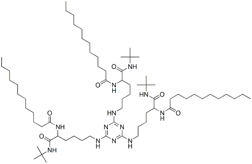 N,N',N''-[1,3,5-Triazine-2,4,6-triyltris[imino[1-[[(1,1-dimethylethyl)amino]carbonyl]-5,1-pentanediyl]]]trisdodecanamide