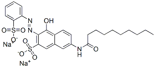 disodium 4-hydroxy-7-[(1-oxodecyl)amino]-3-[(2-sulphonatophenyl)azo]naphthalene-2-sulphonate