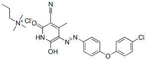 5-[[4-(4-氯苯氧基)苯基]偶氮]-3-氰基-6-羟基-N,N,N,4-四甲基-2-氧代-1(2H)-吡啶丙铵氯化物