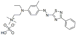 [2-[ethyl[3-methyl-4-[(3-phenyl-1,2,4-thiadiazol-5-yl)azo]phenyl]amino]ethyl]trimethylammonium hydrogen sulphate