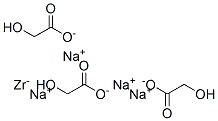 sodium tris(hydroxyacetate-O1,O2)oxozirconate(1-)
