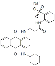 sodium [[3-[[4-(cyclohexylamino)-9,10-dihydro-9,10-dioxo-1-anthryl]amino]-1-oxopropyl]amino]benzenesulphonate