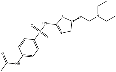 N-[4-[[(5E)-5-(2-diethylaminoethylidene)-4H-1,3-thiazol-2-yl]sulfamoyl ]phenyl]acetamide
