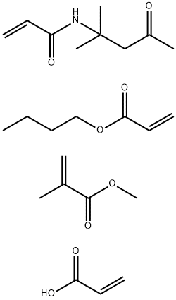 2-Propenoic acid, 2-methyl-, methyl ester, polymer with butyl 2-propenoate, N-(1,1-dimethyl-3-oxobutyl)-2-propenamide and 2-propenoic acid