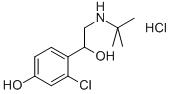Benzenemethanol, 2-chloro-a-[[(1,1-dimethylethyl)amino]methyl]-4-hydroxy-, hydrochloride (1:1)