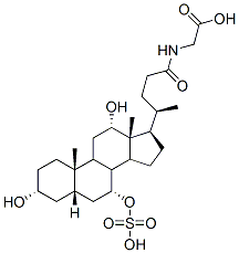 N-[(3a,5b,7a,12a)-3,12-dihydroxy-24-oxo-7-(sulfooxy)cholan-24-yl]-glycine