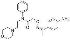 4'-Aminoacetophenone O-[[(2-morpholinoethyl)phenylamino]carbonylmethyl]oxime