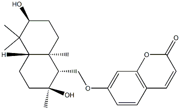 7-[[[(1R,4aβ)-Decahydro-2β,6β-dihydroxy-2,5,5,8aα-tetramethylnaphthalen]-1α-yl]methoxy]-2H-1-benzopyran-2-one